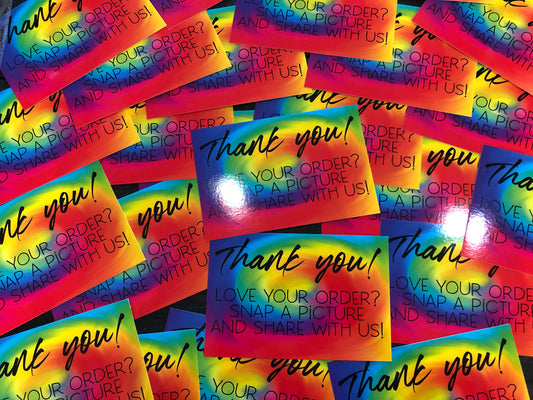 THANK YOU CARDS - PACK OF 50 - RADAR SWIRL #4000